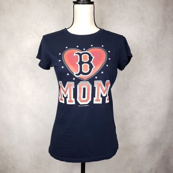 Red Sox short sleeve blue red shirt size M - Picture 1 of 4